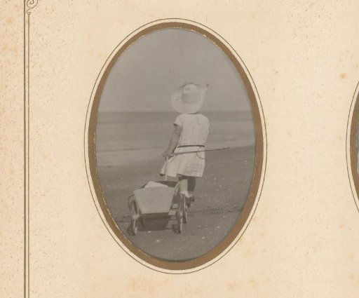 Portrait of a child on the coast