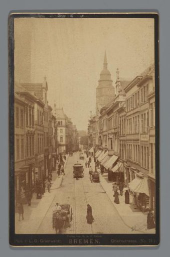 View of the Obernstraße in Bremen