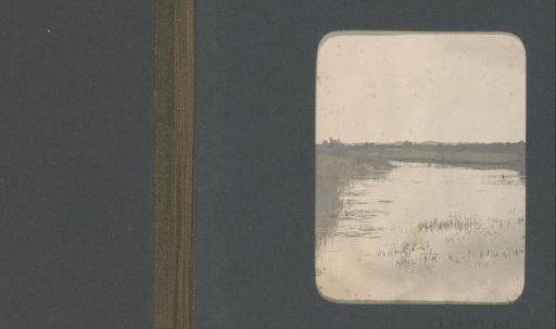 Landscape with a body of water and bank vegetation, probably in the Netherlands