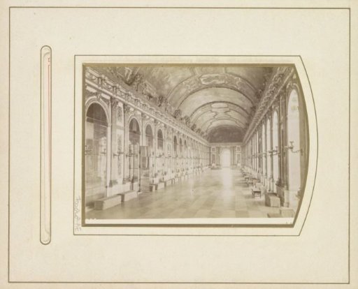 Interior of the Hall of Mirrors in the Palace of Versailles