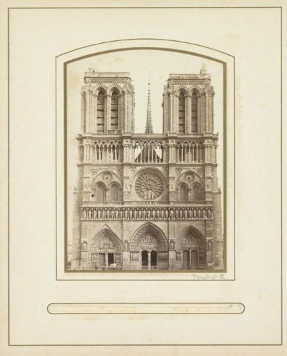 West facade of the Cathedral Notre-Dame in Paris