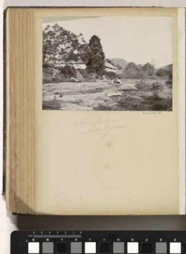 Children in a dried-up riverbed on Ambon, possibly at the Nymphaeum Ajer Poetrie