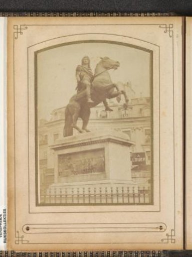 Equestrian statue of King Louis XIV on the Place des Victoires in Paris