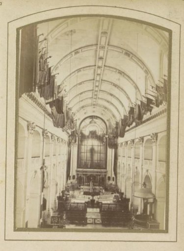 Ship and vault of the Chapelle Saint Louis in the Hôtel des Invalides in Paris