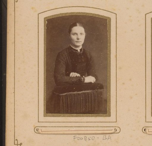 Portrait of a girl leaning on a chair