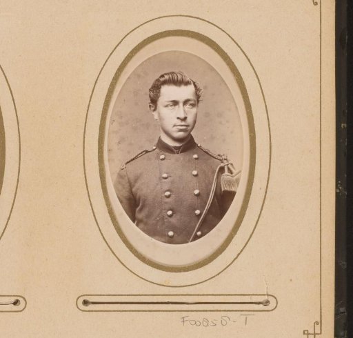 Portrait of a young man in military uniform