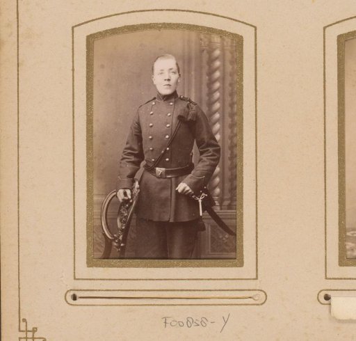 Portrait of a young man in military uniform