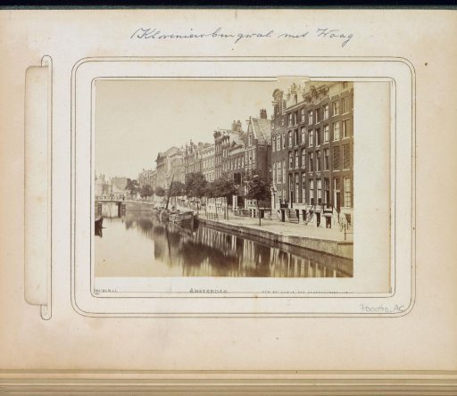 Kloveniersburgwal viewed towards the Waag on the Nieuwmarkt