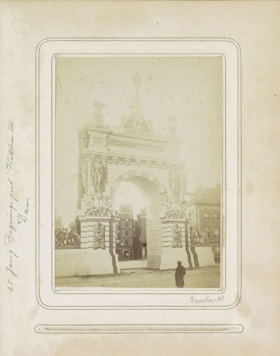 Gateway on the Dam, erected for the 25th anniversary of the reign of King Willem III