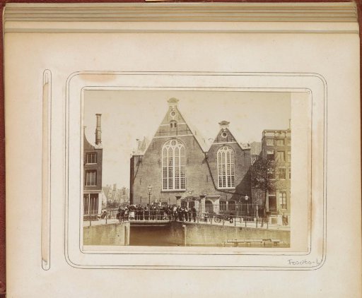 Exterior of the Oude Lutherse Kerk on the corner of the Singel and the Spui