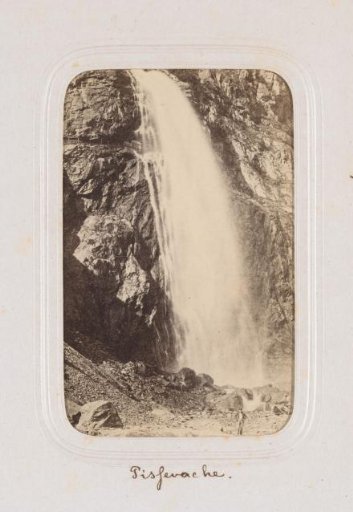 View of Pissevache (cascade de Salanfe) in Vernayaz, Switzerland