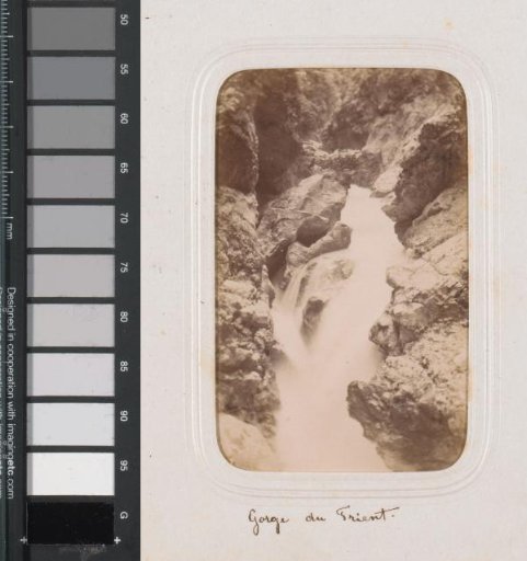Waterfall in the Gorge du Trient in Switzerland