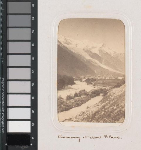 View of Chamonix and Mont Blanc