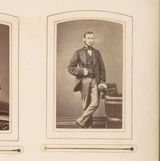 Portrait of a man with sideburns