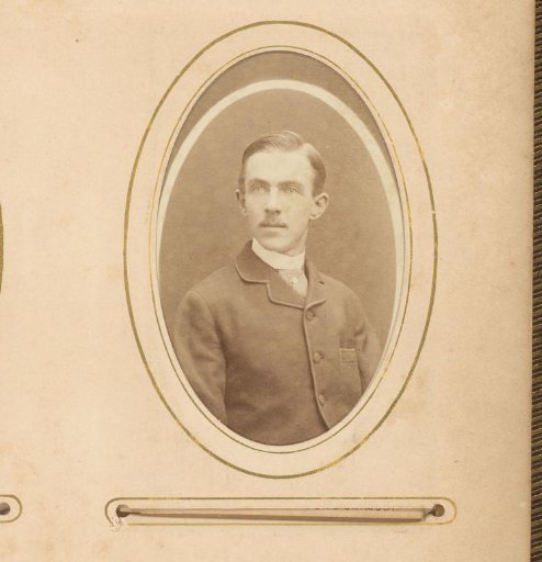 Portrait of a man with a mustache