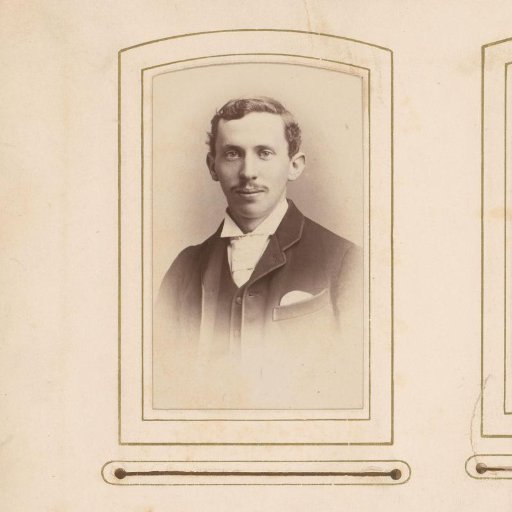Portrait of a man with a mustache