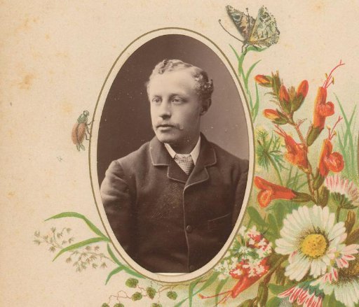 Portrait of a man with a mustache