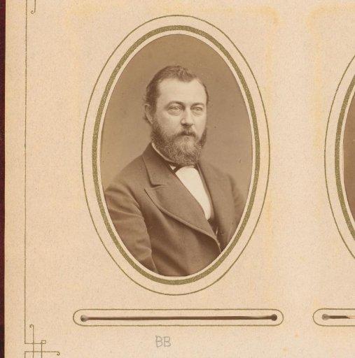 Portrait of a man with a moustache and beard