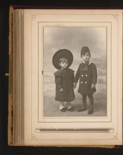 Portrait of two children, designated as Johnny and Paul