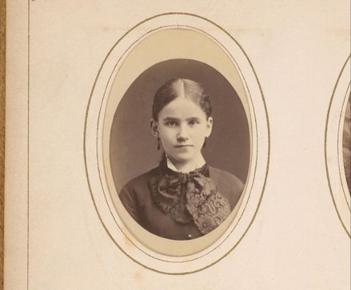 Portrait of a young woman with earrings