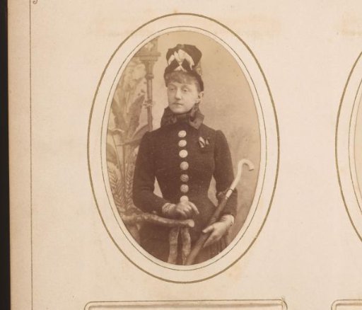 Portrait of a Woman with Hat and Umbrella