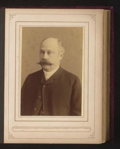 Portrait of a man with a moustache