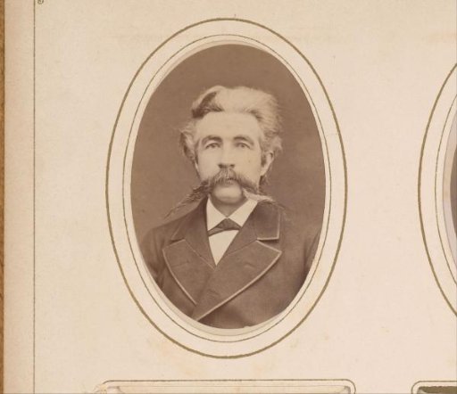 Portrait of a man with a mustache