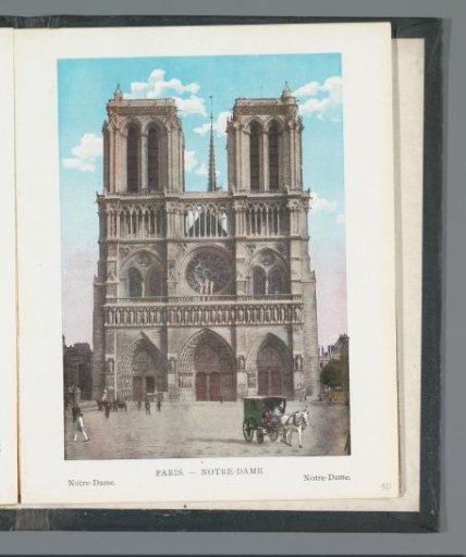 View of the towers of Notre-Dame in Paris