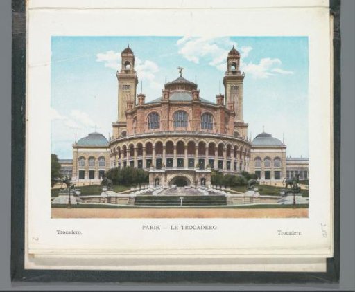 View of the Palais du Trocadéro in Paris