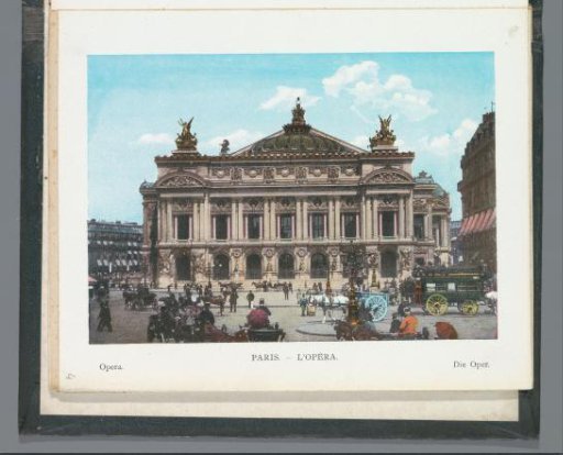 View of the opera house in Paris