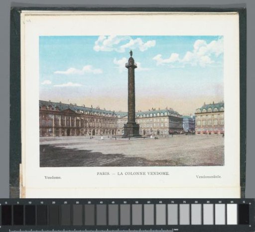 View of the Colonne Vendôme on the Place Vendôme in Paris