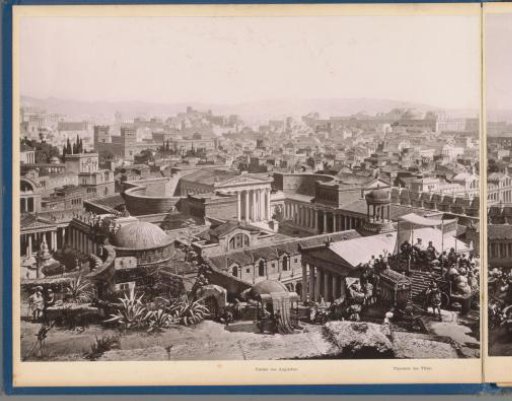 View of Ancient Rome: The Forum of Augustus and the Baths of Titus