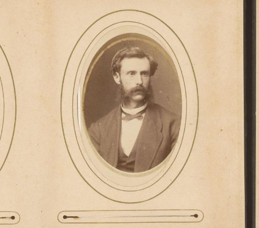 Portrait of a Man with a Moustache and Sideburns