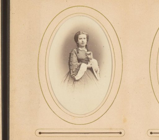 Portrait of a young woman with ringlets