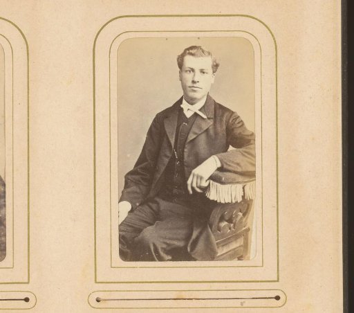 Portrait of a seated man
