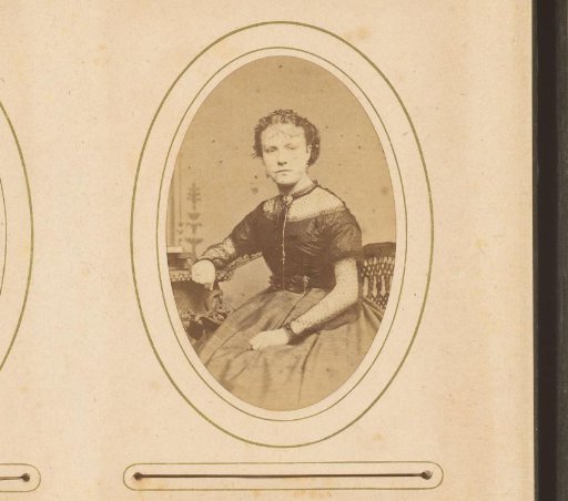 Portrait of a seated young woman