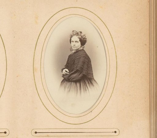 Portrait of a woman dressed in black