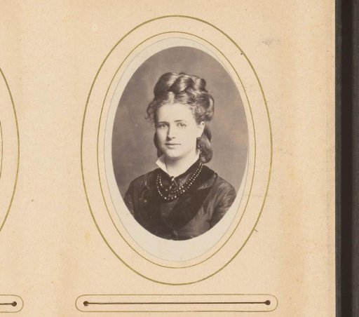 Portrait of a woman with a necklace