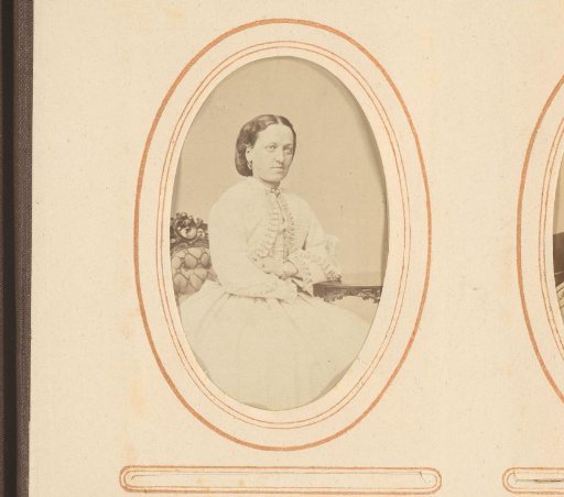 Portrait of a seated woman, possibly Amanda Hedberg