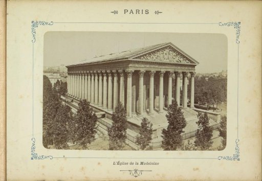 Exterior of the Madeleine in Paris