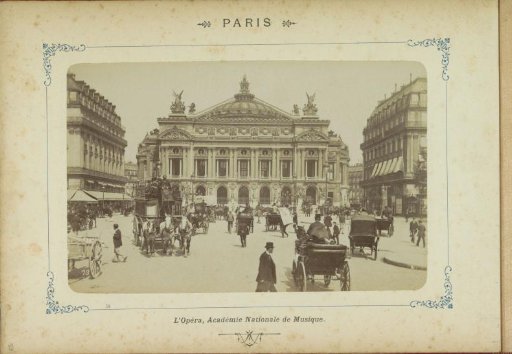 Opera in Paris with Horse-Drawn Carriages in the Foreground