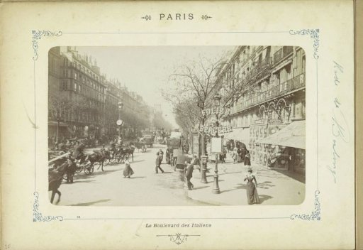Boulevard des Italiens in Paris