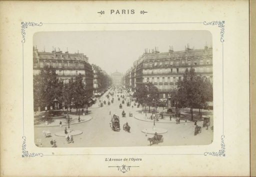 Avenue de l'Opéra in Paris, Viewed Towards the Opera House