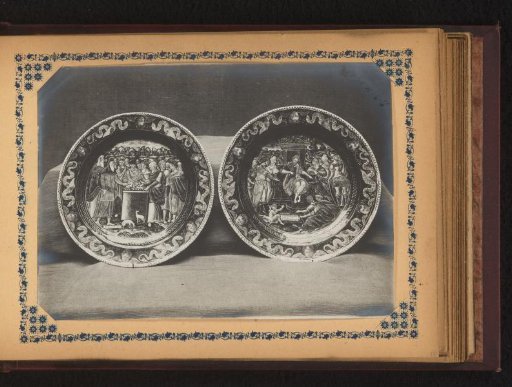 Two Plates Painted with Two Scenes from the Life of Moses