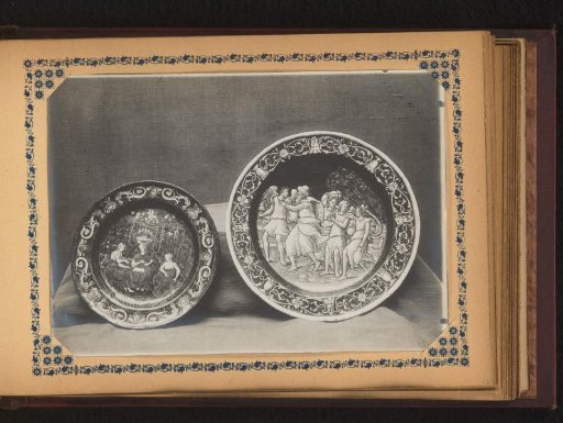 Two Plates Painted with Two Biblical Scenes