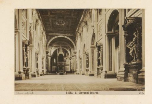 Interior of St John Lateran in Rome
