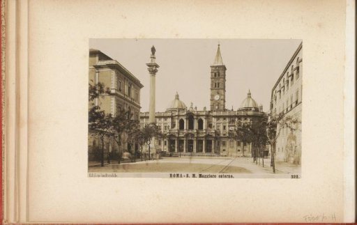 Exterior of the Basilica of Santa Maria Maggiore in Rome