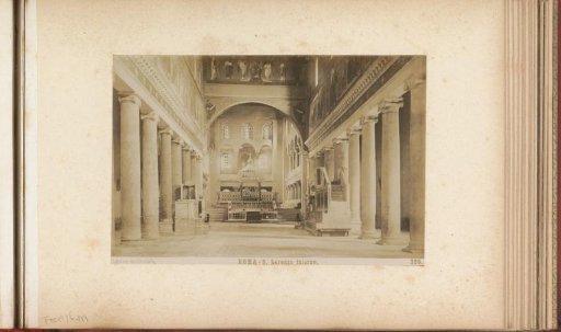 Interior of the Basilica of St Lawrence Outside the Walls in Rome