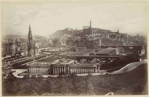 Edinburgh seen from Edinburgh Castle