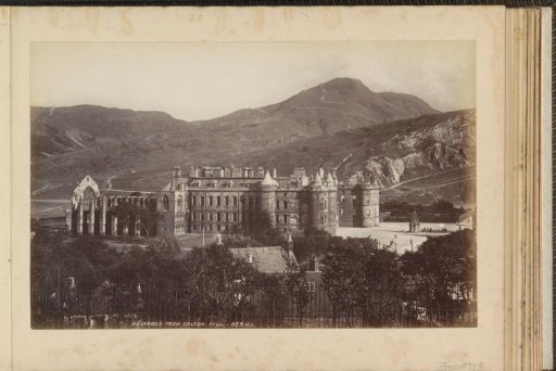 Holyrood Palace in Edinburgh, viewed from Calton Hill